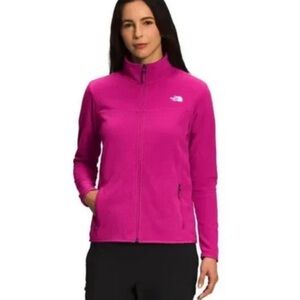 The North Face Magenta TKA 100 Glacier   Zip Fleece Jacket - Women’s Medium